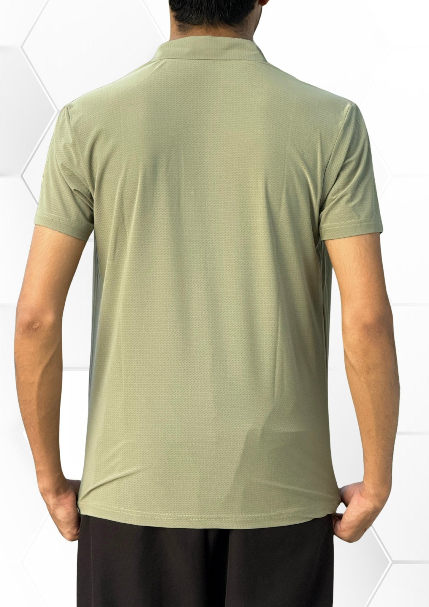 Mesh Knit Polo Shirt
