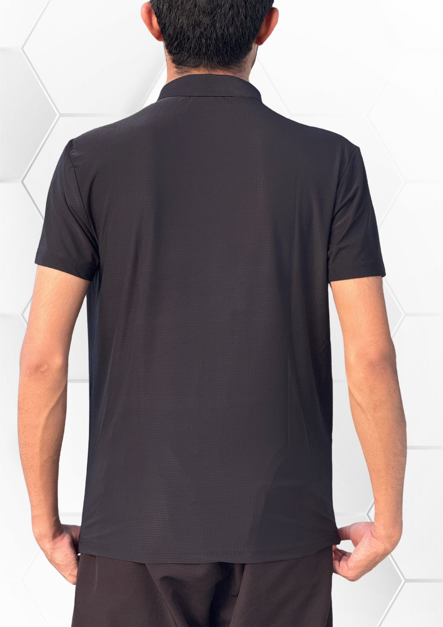 Mesh Knit Polo Shirt
