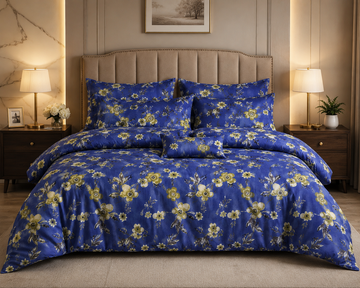 Pure Cotton Bedsheet new blue
