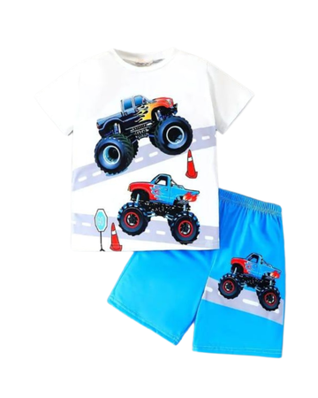 RACING JEEP SHORT SET