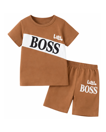 LITTLE BOSS SHORT SET