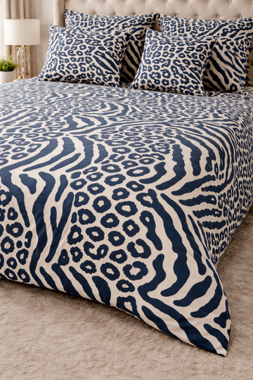 Pure Cotton Bedsheet cheeta  gold