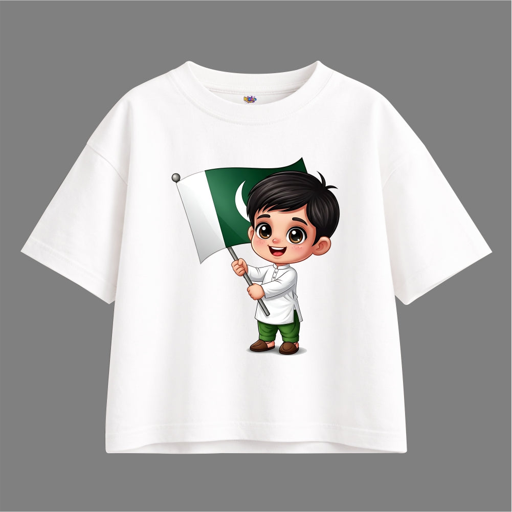 14 AUGUST LITTLE BOY WITH FLAG Oversized Tracksuit