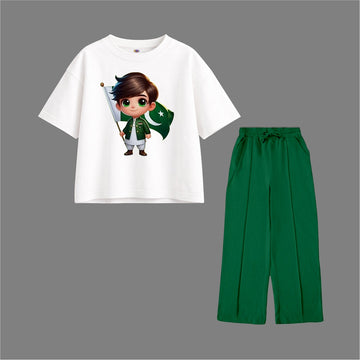 14 AUGUST BOY WITH FLAG Oversized Tracksuit