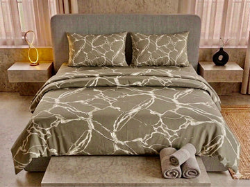 Cotton Bedsheet Gray tex