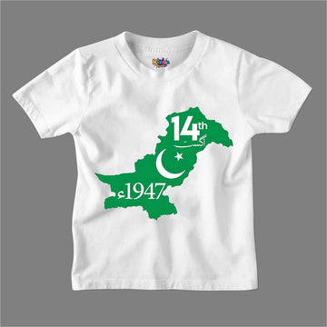 14 AUGUST 1947 MAP OF PAKISTAN T-SHIRT