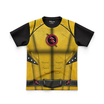 DIGITAL POLYESTER - REVERSE YELLOW FLASH TEE DG01032FP