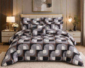 Pure Cotton Bedsheet Brown 3d