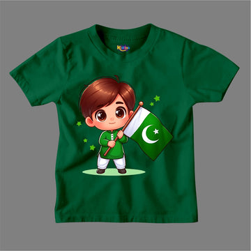 14 AUGUST LITTLE CUTE BOY  T-SHIRT