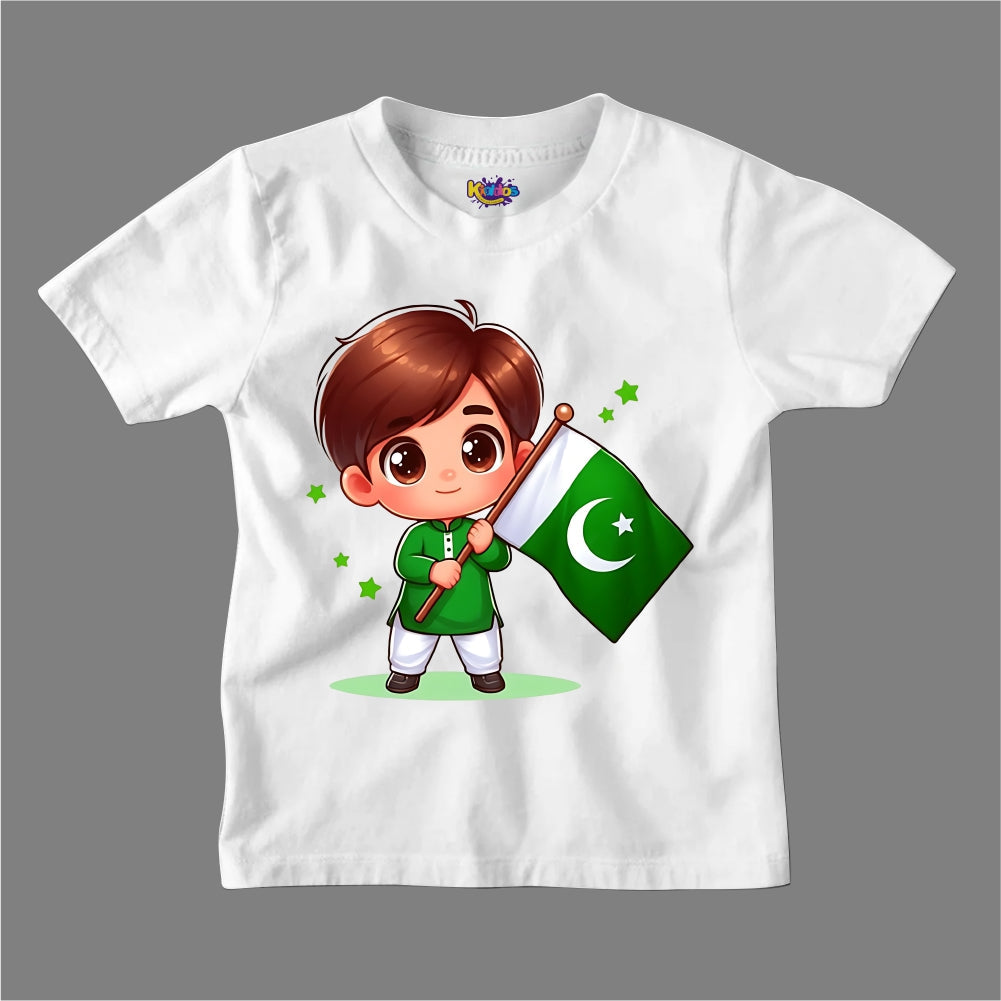 14 AUGUST LITTLE CUTE BOY  T-SHIRT