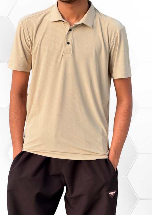 Mesh Knit Polo Shirt