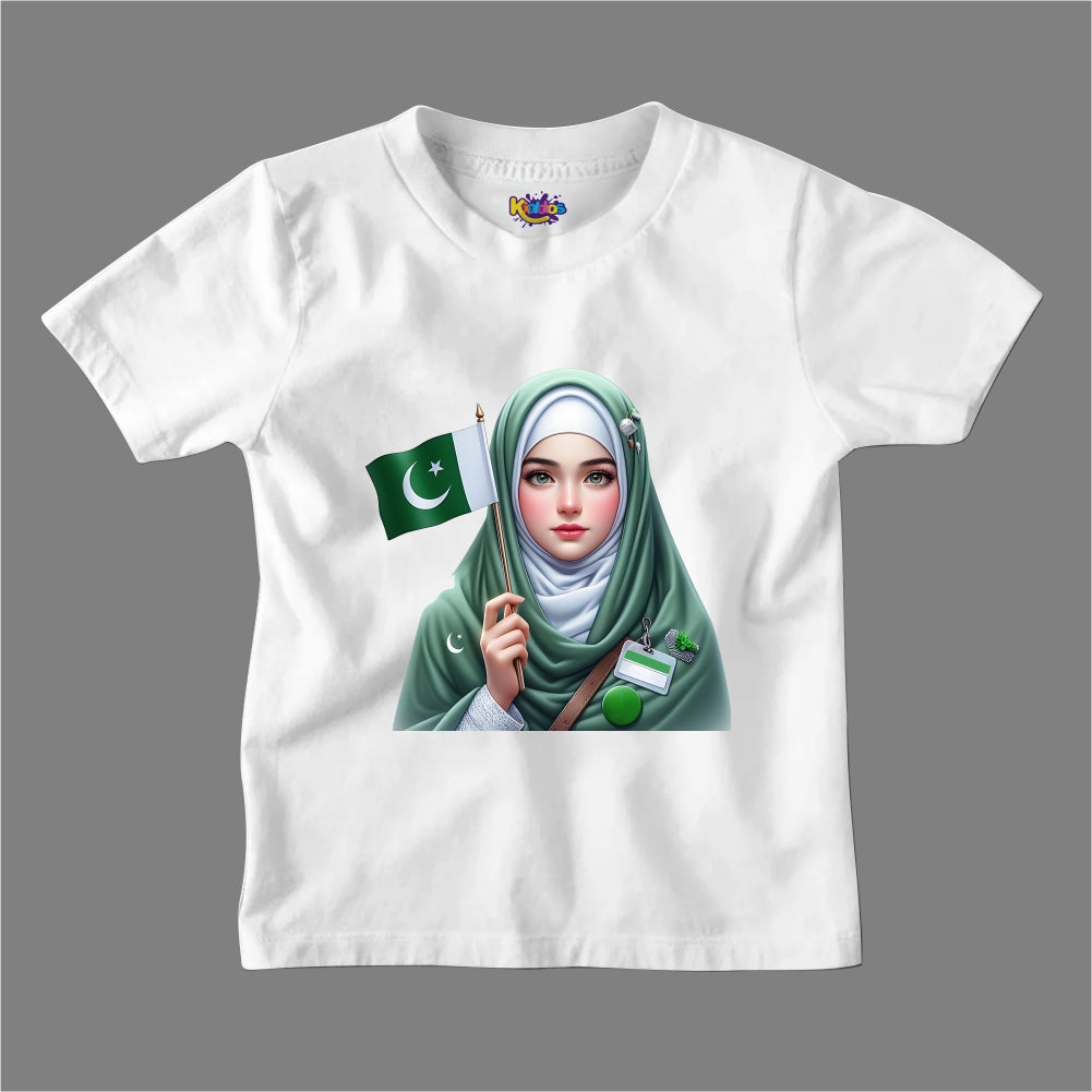 14 AUGUST GIRL FLAG T-SHIRT
