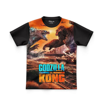 DIGITAL POLYESTER - LEFTOVER KING KONG vs GODZILA TEE DG010123FP