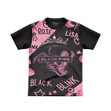 DIGITAL POLYESTER - BLACK PINK BLINK TEE DG01173FP
