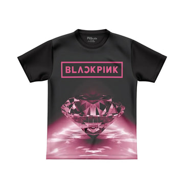 DIGITAL POLYESTER - BLACK PINK DAIMOND TEE DG01176FP
