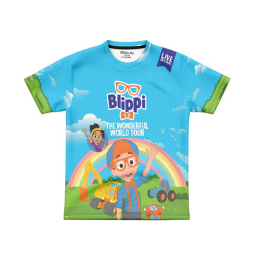 DIGITAL POLYESTER - BLIPPI WONDERFUL WORLD TEE DG01179AO