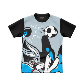 DIGITAL POLYESTER - BUGS BUNNY PLAYING FOOTBALL TEE DG01184FP
