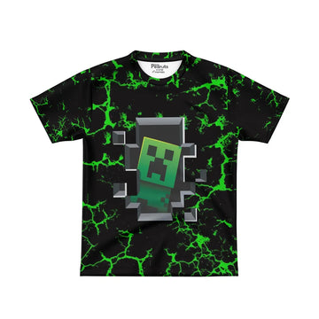 DIGITAL POLYESTER - MINECRAFT NEON RUSH TEE DG01220AO