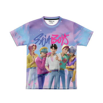 DIGITAL POLYESTER - MOON LIGHT SAJA BOYS TEE DG01227AO