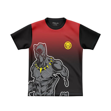 DIGITAL POLYESTER - RED GRADIENT BLACK PANTHER TEE DG01234FP