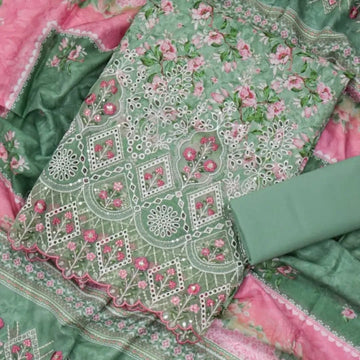 ❁Bin Saeed Fancy Luxury Embroidery Chickenkari 3PICES Lawn COLLECTION❁