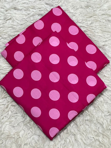 Womens 2 Piece Lawn Light Pink Polka Dot Suit