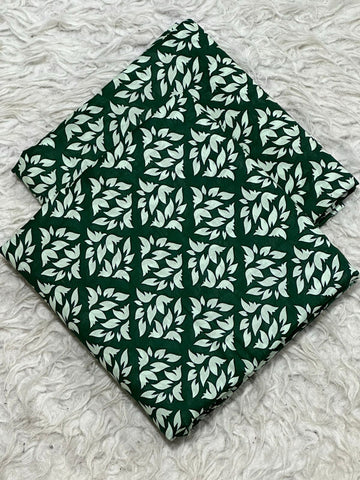 Womens 2 Piece Lawn Green Printed Suit