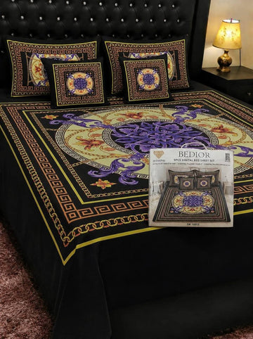 5D Digital Bedsheet Set #2 | King Size | 3 Pcs