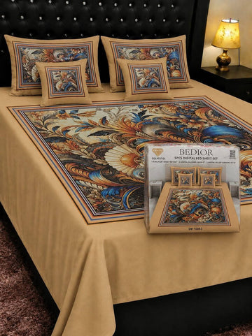 5D Digital Bedsheet Set #12 | King Size | 3 Pcs