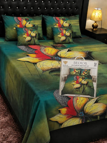 5D Digital Bedsheet Set #6 | King Size | 3 Pcs
