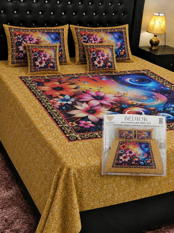 5D Digital Bedsheet Set #8 | King Size | 3 Pcs