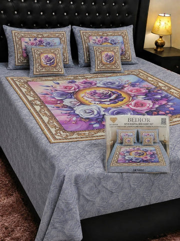5D Digital Bedsheet Set #11 | King Size | 3 Pcs