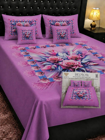 5D Digital Bedsheet Set #16 | King Size | 3 Pcs