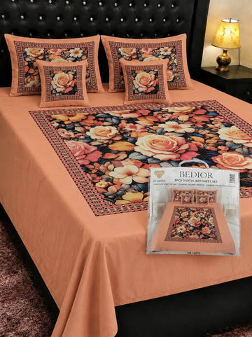 5D Digital Bedsheet Set #13 | King Size | 3 Pcs