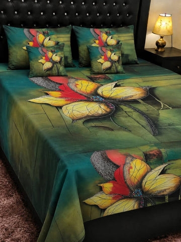 5D Digital Bedsheet Set #19 | King Size | 3 Pcs