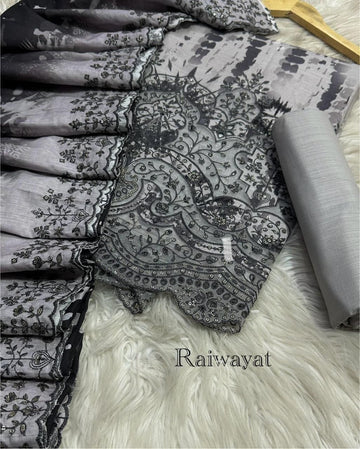 ❁Riwayat Luxury Embroidery Chickenkari 3PICES Lawn COLLECTION❁