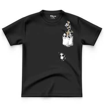 LEFTOVER - COTTON - PANDA IN POCKET TEE