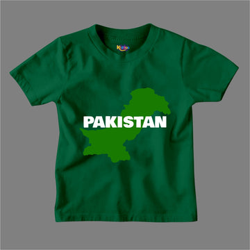 14 AUGUST MAP OF PAKISTAN T-SHIRT