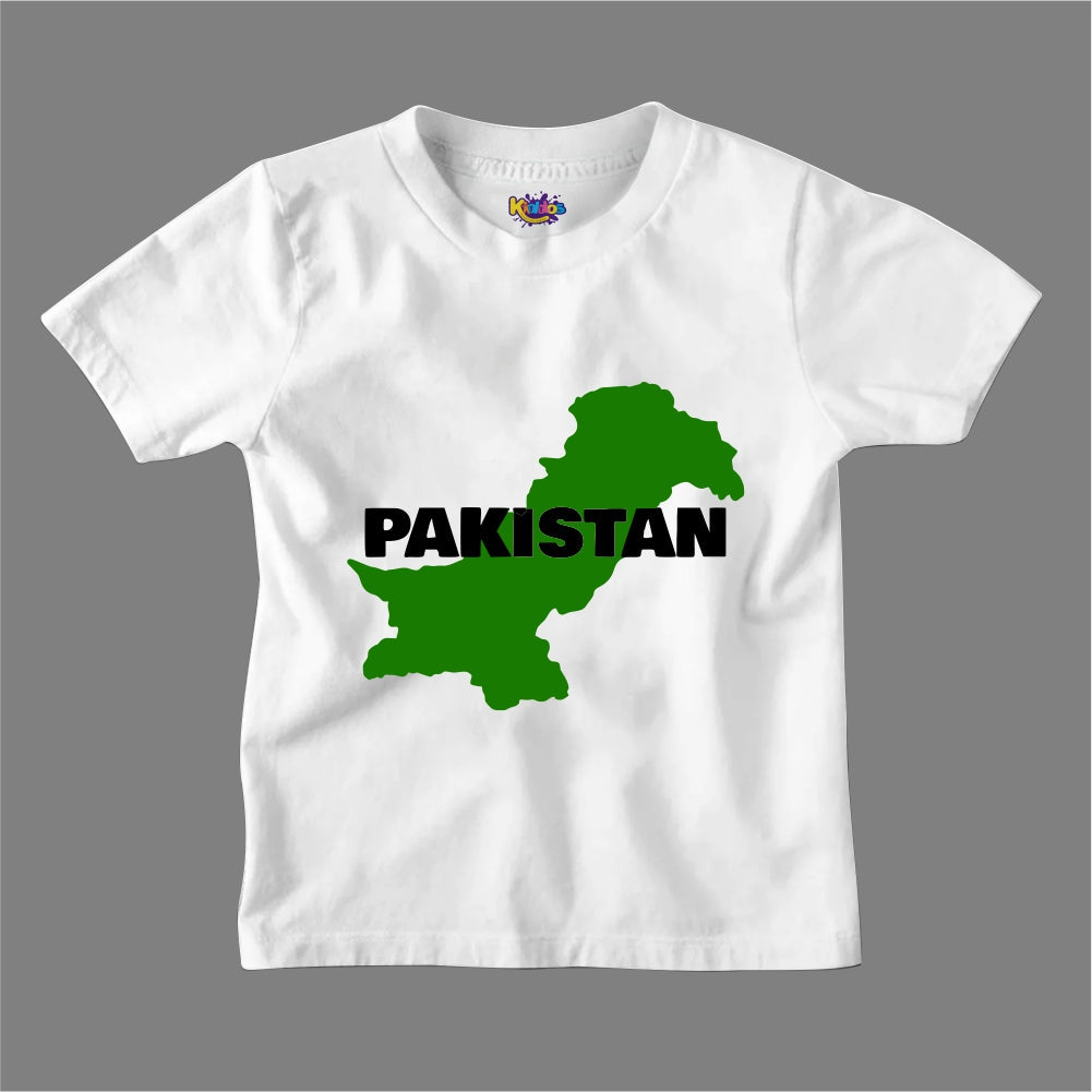 14 AUGUST MAP OF PAKISTAN T-SHIRT