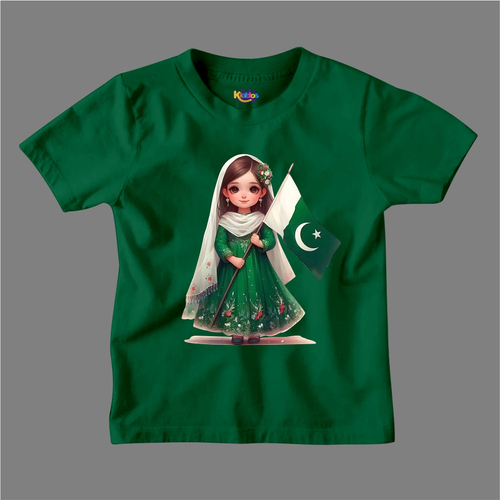 14 AUGUST CUTE PAKISTANI GIRL T-SHIRT