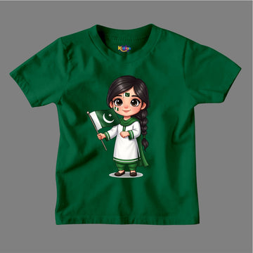 14 AUGUST STYLISH PAKISTANI GIRL T-SHIRT